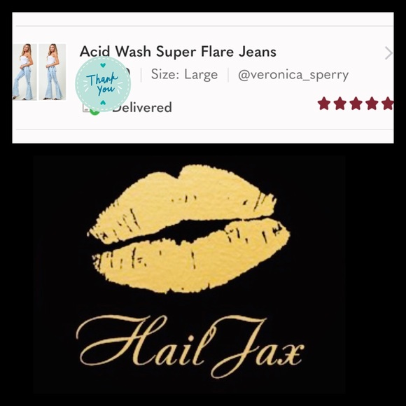 Acid Wash Super Flare Jeans - Picture 2 of 4